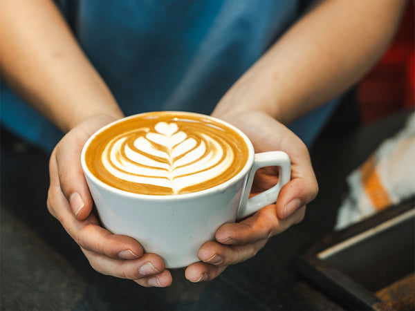 Coffee cup with latte art